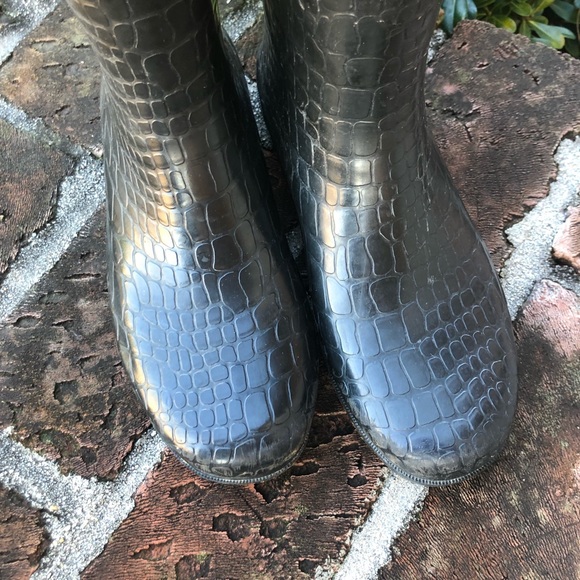 Capelli of New York black Rain boots Size 7 - Picture 3 of 8